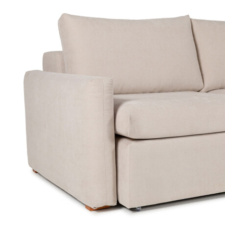 Rinconera Sevilla (Retráctil) - Tela Microfibra - Chaise derecho TC 1010 (Beige)