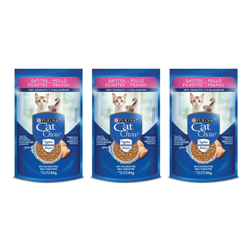 CAT CHOW GATITOS POLLO 85 GR PACK X12 CAT CHOW GATITOS POLLO 85 GR PACK X12