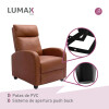 Sillón Reclinable Charlton Butaca Sofa Living Marrón