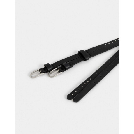 Cinturón Doble Tachas Negro