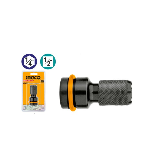 ADAPTADOR DE 1/2 A 1/4" HEX INGCO Adaptador De 1/2 A 1/4" Hex Ingco