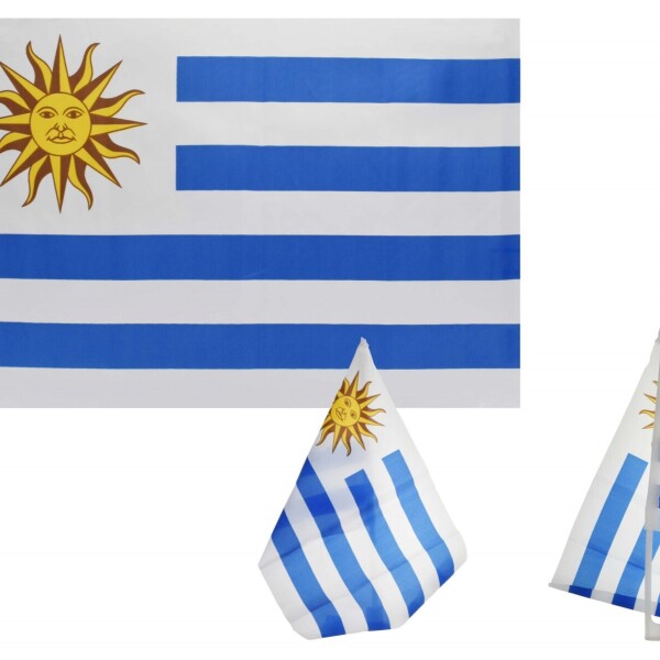 Banderín para Auto Uruguay 30x45 CM Banderín para Auto Uruguay 30x45 CM
