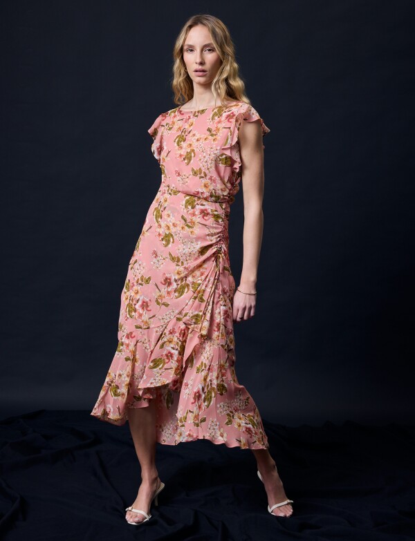 Vestido Maxi Flores ROSA/MULTI