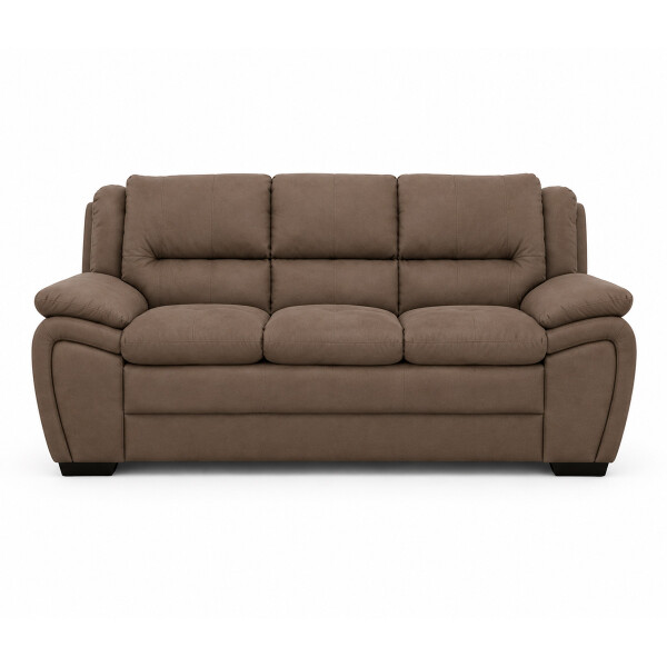 SOFÁ MODELO GEORGIA 3 LUGARES COLOR LISO MARRON REF.8290 Sofá Modelo Georgia 3 Lugares Color Liso Marron Ref.8290