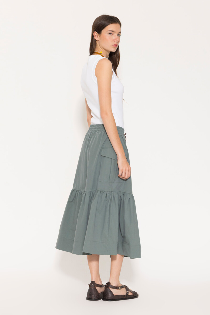 POLLERA JULIA Jungle Petrol