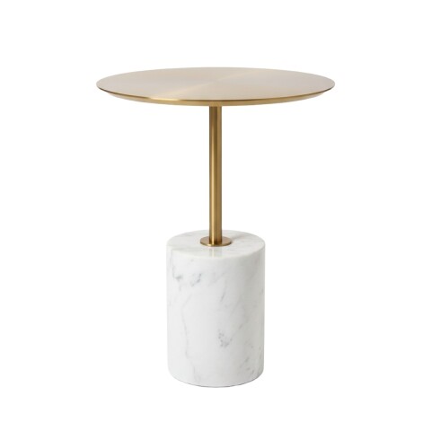 MESA LATERAL RED MARMOL BLANCO 40X55CM Unica