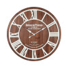 Reloj de Pared Grande 68 cm de Mdf con Numeros Romanos Blanco Vintage Reloj de Pared Grande 68 cm de Mdf con Numeros Romanos Blanco Vintage