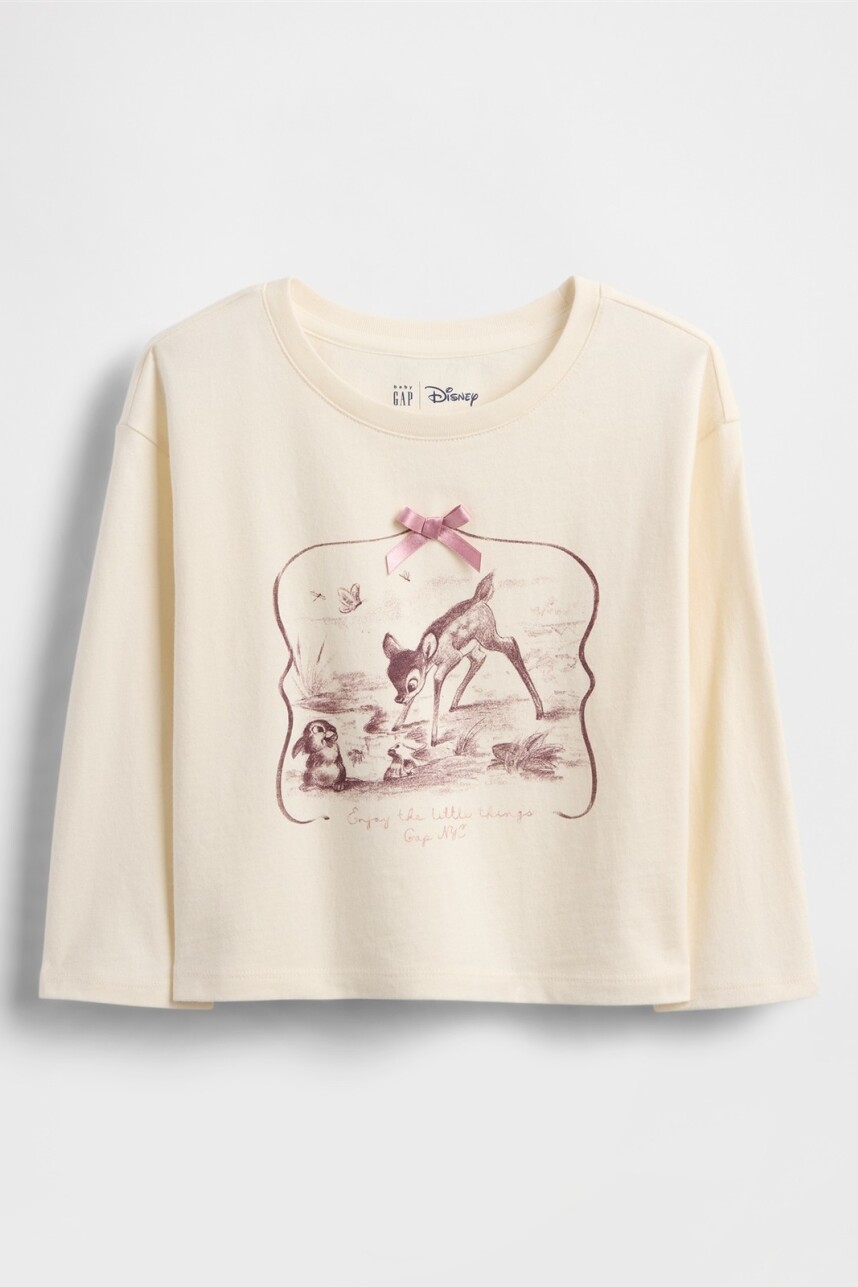 Remera Disney Toddler Niña Ivory Frost