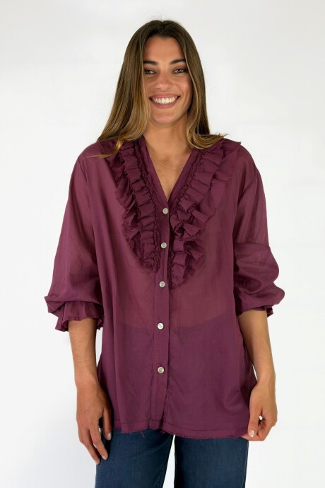 BLUSA MARINO Bordo