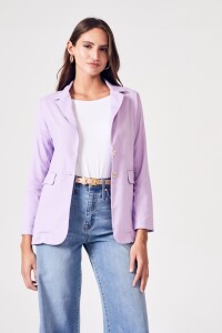 Blazer Lino Lila