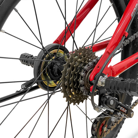 Bicicleta Montaña Plegable Rodado 20 Para Niños Rojo