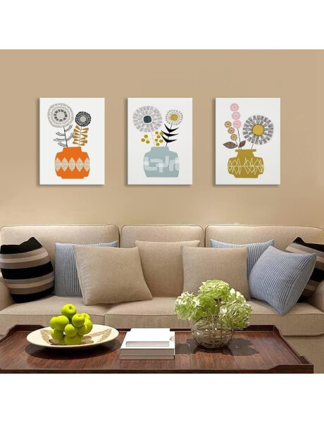 CUADRO CANVAS 40x50cm MARCO FLORERO GEOMÉTRICO 1 CUADRO CANVAS 40x50cm MARCO FLORERO GEOMÉTRICO 1