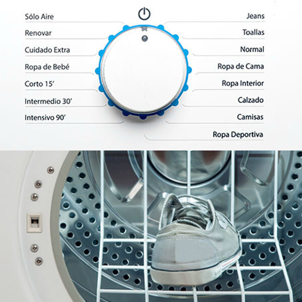 Secarropas Whirlpool Wsr07sbdwx Antiarruga Rack Zapatos 7 Kg SECARROPAS WHIRLPOOL WSR07SBDWX