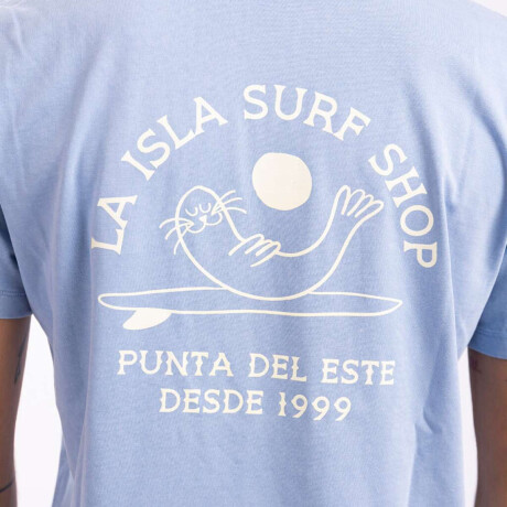 Remera La Isla Foca Bay blue mineral