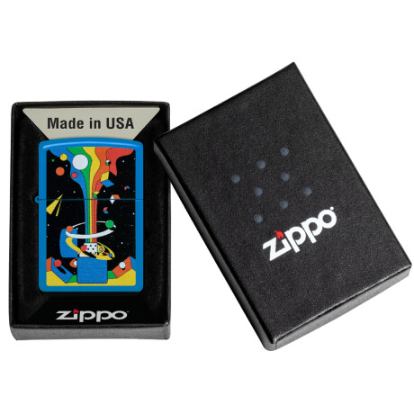 Encendedor Zippo Azul C/diseño 0