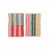 TOALLAMANOSX2 Set X 2 Toallas De Mano 76x51cm Baggu - Pool Stripe Mix