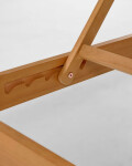 Reposera de exterior Caterin de madera maciza de eucalipto en color gris
