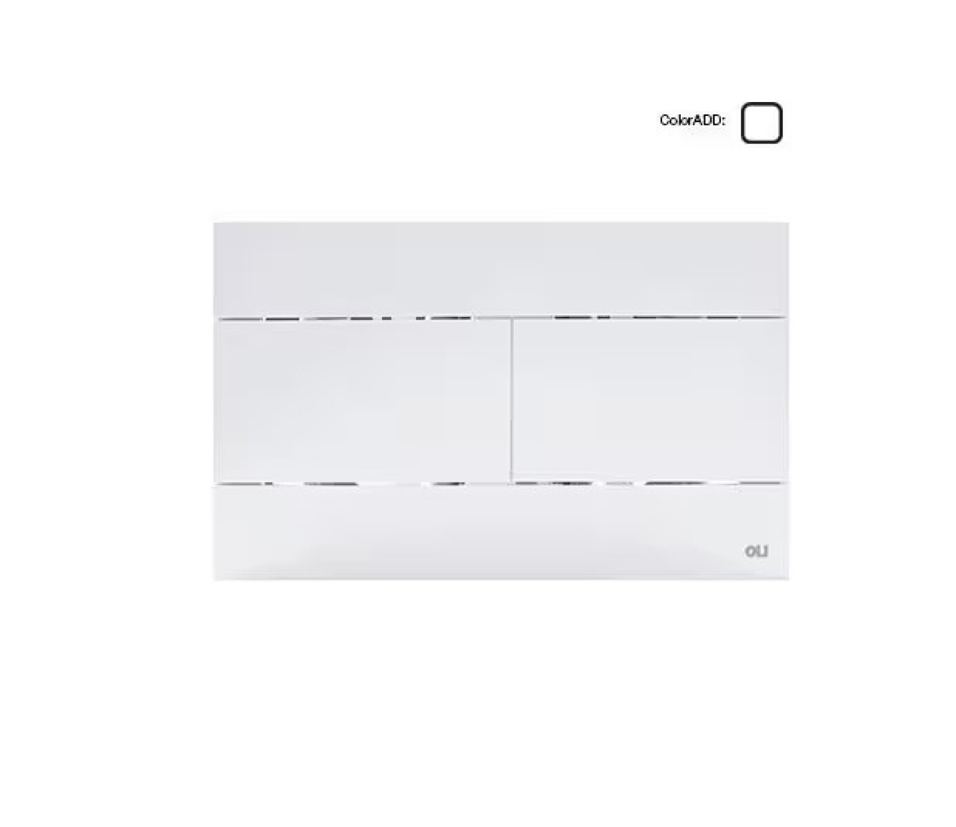 Placa Pulsadora Oli Slim Blanca Para Cisterna Embutir 