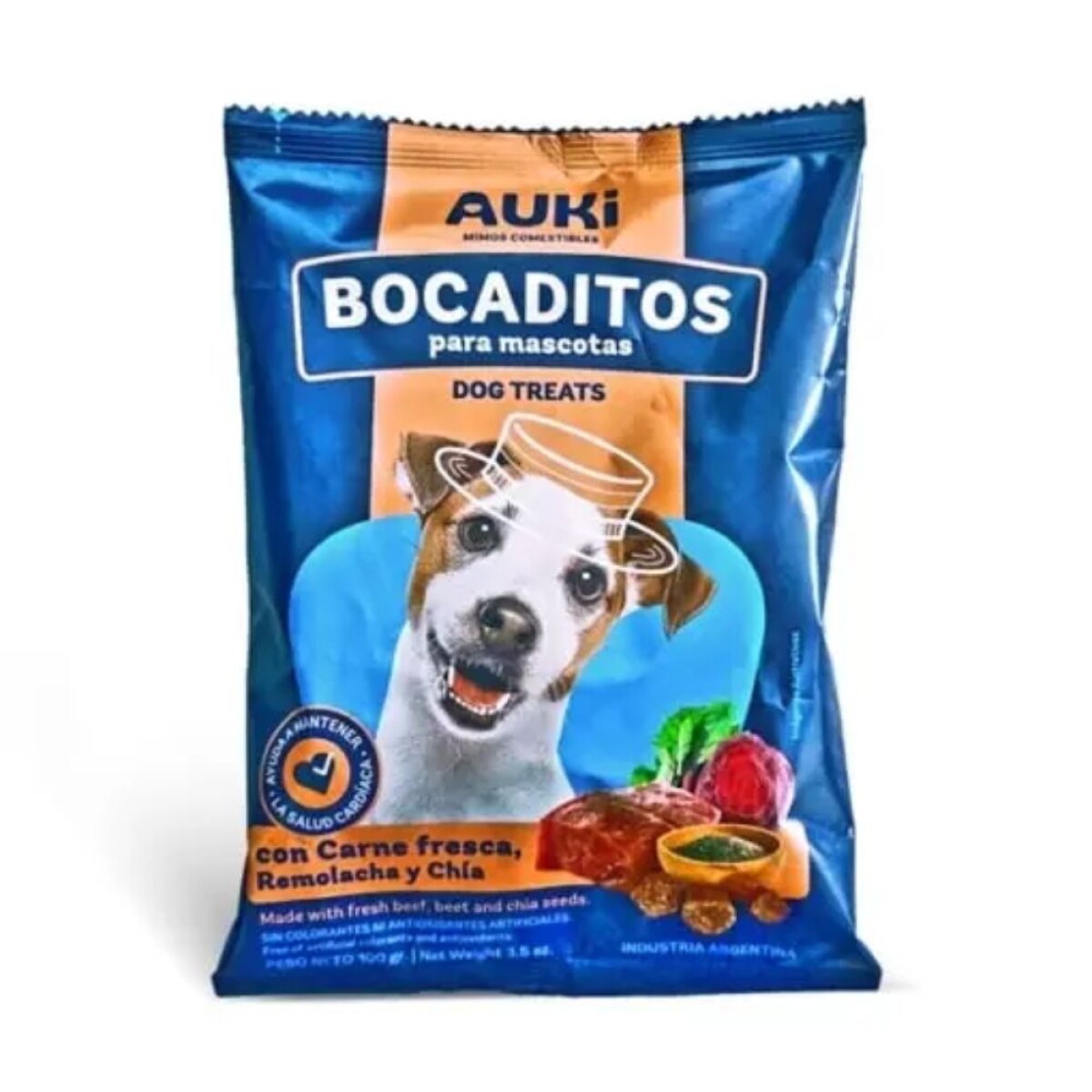 Bocaditos Auki Carne, Remolacha y Chía 100 Gr 
