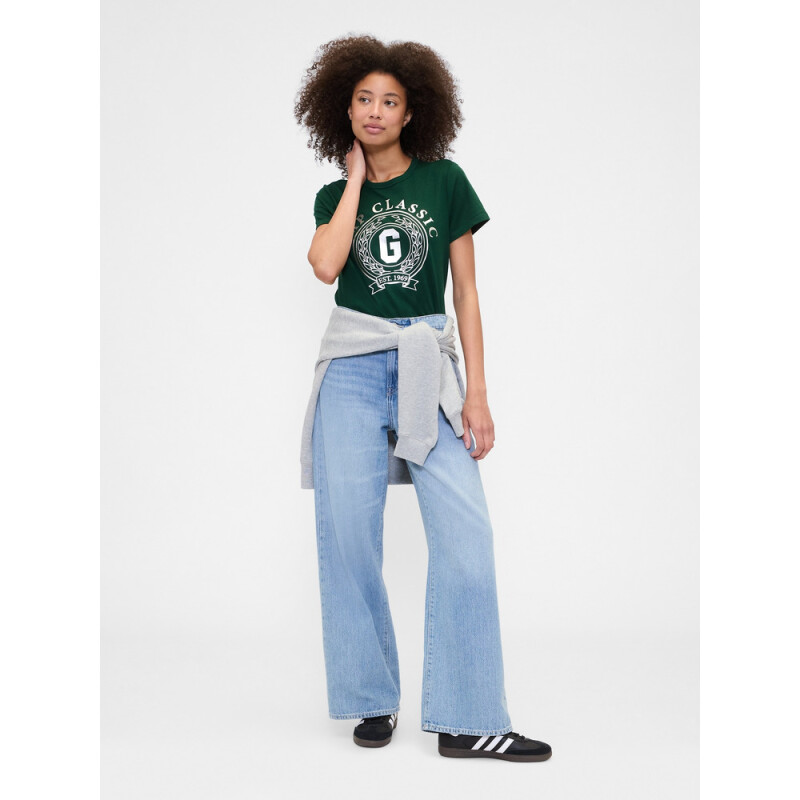 V-FRCH SS FAV CREW GRAPHIC EVERGREEN GLAMOUR