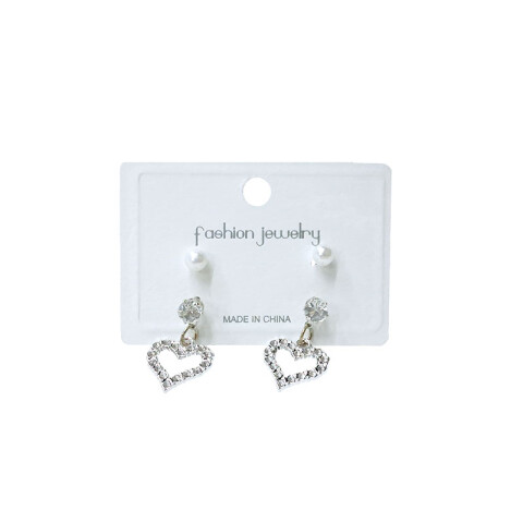 Caravanas hipoalergénicas brillantes x2 pares Caravanas Hipoalergénicas Brillantes X2 Pares