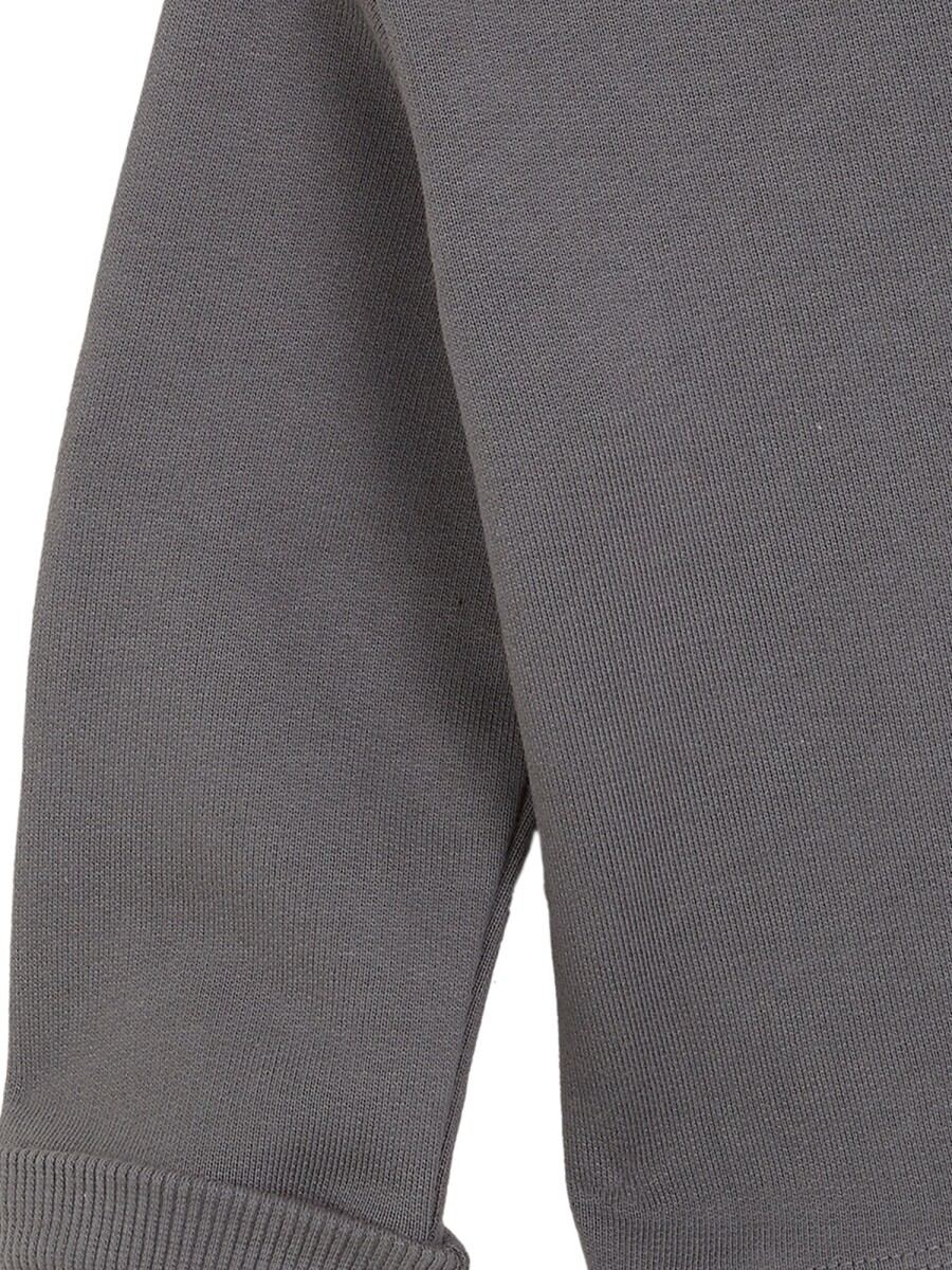 Sudadera Con Print Verde Oscuro