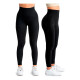 Calza Deportiva Dama Sport Levanta Glúteos Negra Negro