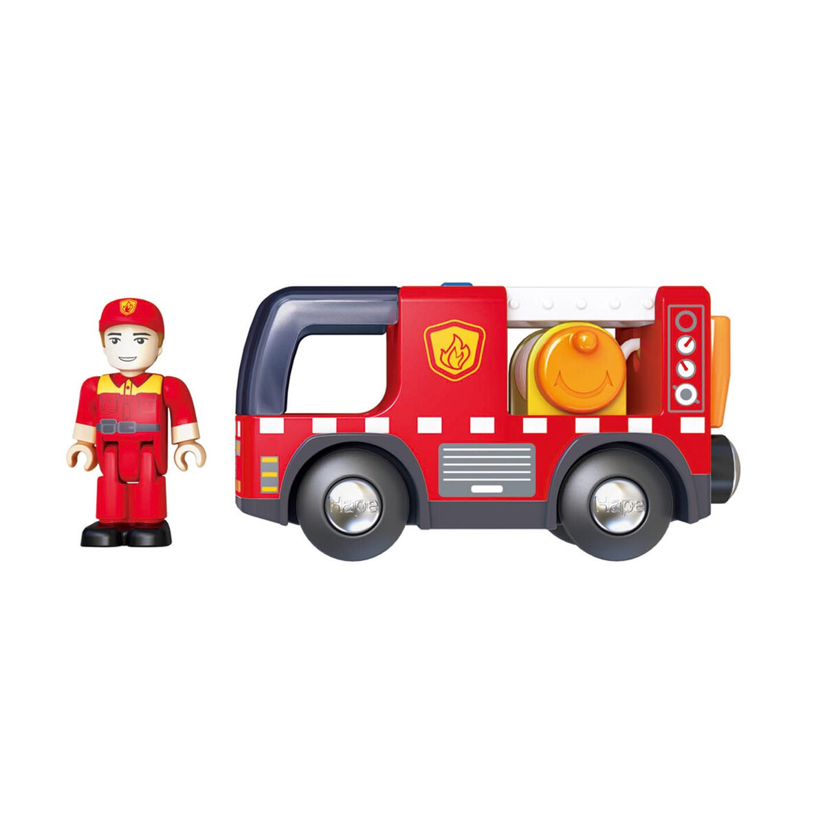 Camión de bomberos con sirena Hape 