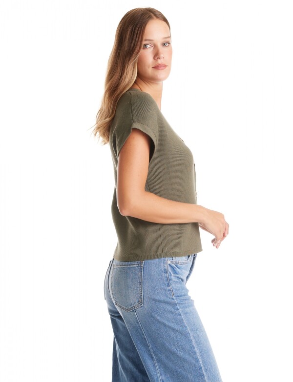 Cardigan Escote En V OLIVA