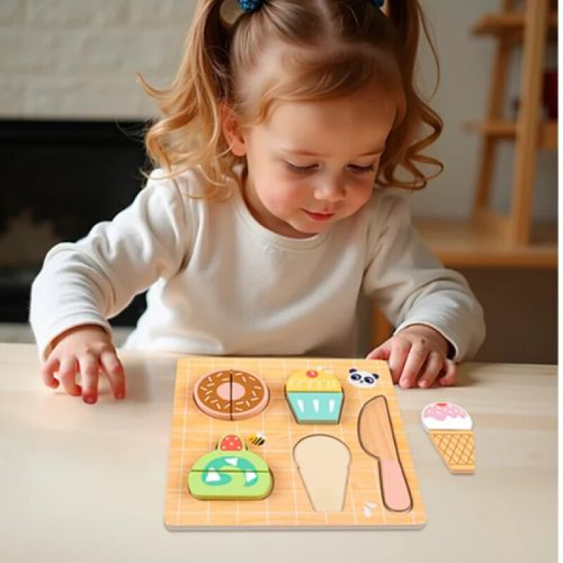 Juego de encastre en madera Hi Pando postres Juego De Encastre En Madera Hi Pando Postres