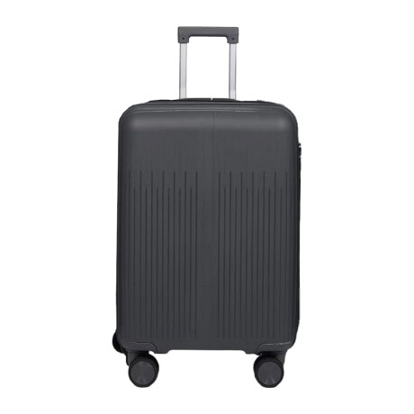 Set Valija Grande Rígida + Almohadón Cervical Memoria Azul Gris Oscuro