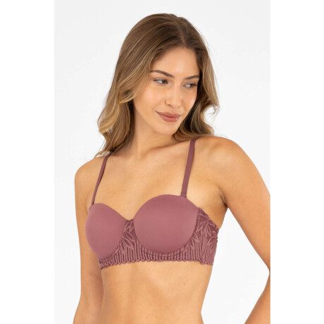 Soutien strapless preformado b&c granate Rosa antique