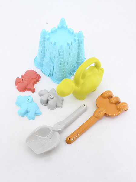 BALDE CASTILLO DINO CON ACCESORIOS TURQUESA