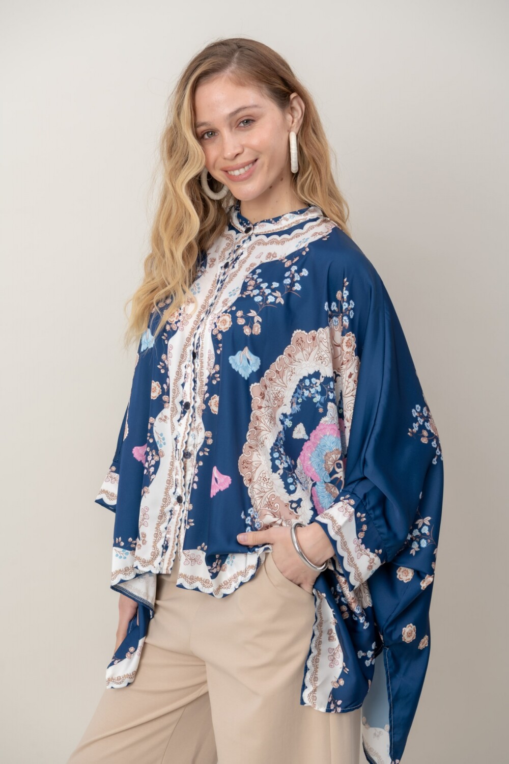 CAMISA MANDALA Azul