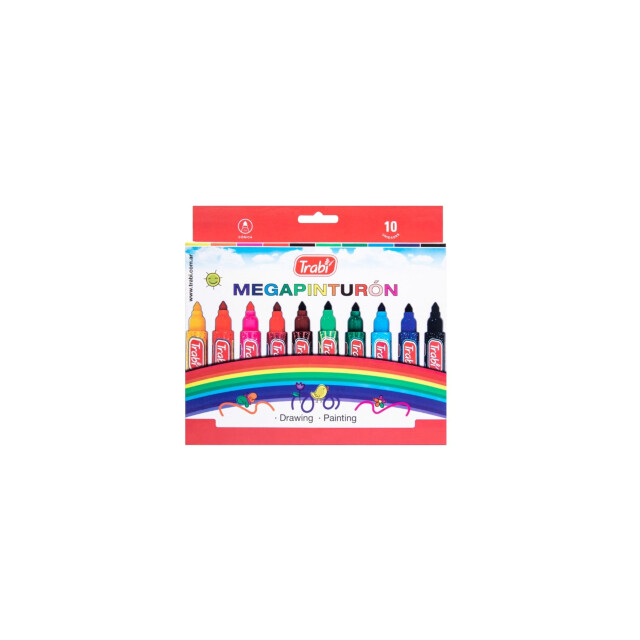 Juegos Didacta Marcadores Megapinturon x10 Trabi Multicolor
