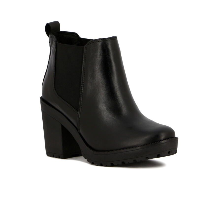 Bota Country Cuero Mujer Negro
