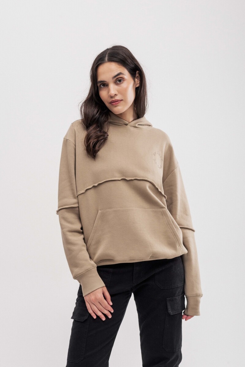 Canguro oversize Turin Beige