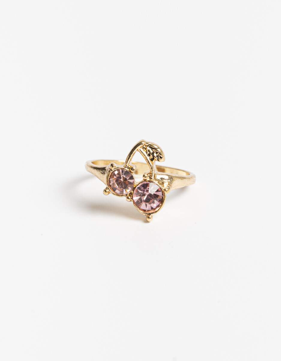 Anillo Metal Con Charm 