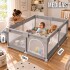 Corral para bebe corralito seguridad puerta pelotero niños IMBACK Color Gris Corral para bebe corralito seguridad puerta pelotero niños IMBACK Color Gris