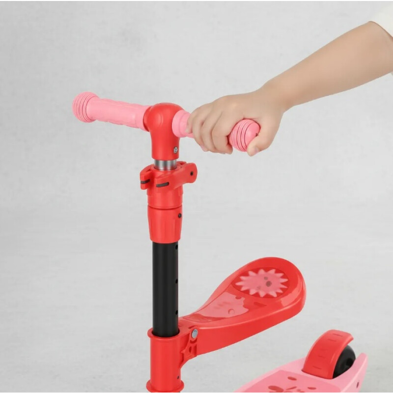 Monopatín Infantil3 Ruedas Para Niños Con Luces y Sonido Rosa