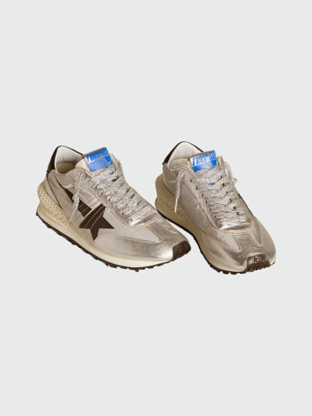 Golden Goose - Championes Golde Goose, Running Marathon Plateado