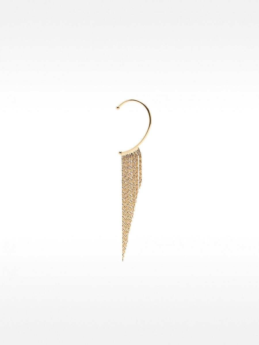 Ear Cuff Individual Con Flecos dorado