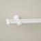 Barrote cortina doble de metal 2 Metros + 2 Soportes BLANCO