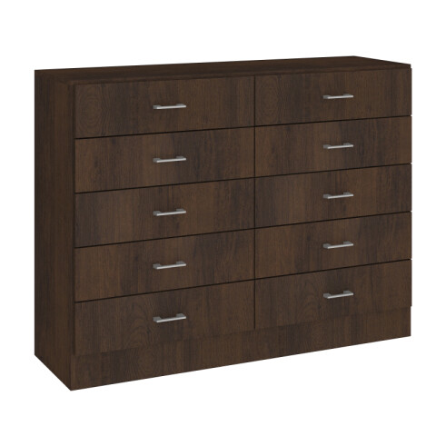 Comoda Cajonera de 10 Cajones para Dormitorio - FE - Marron Comoda Cajonera de 10 Cajones para Dormitorio - FE - Marron