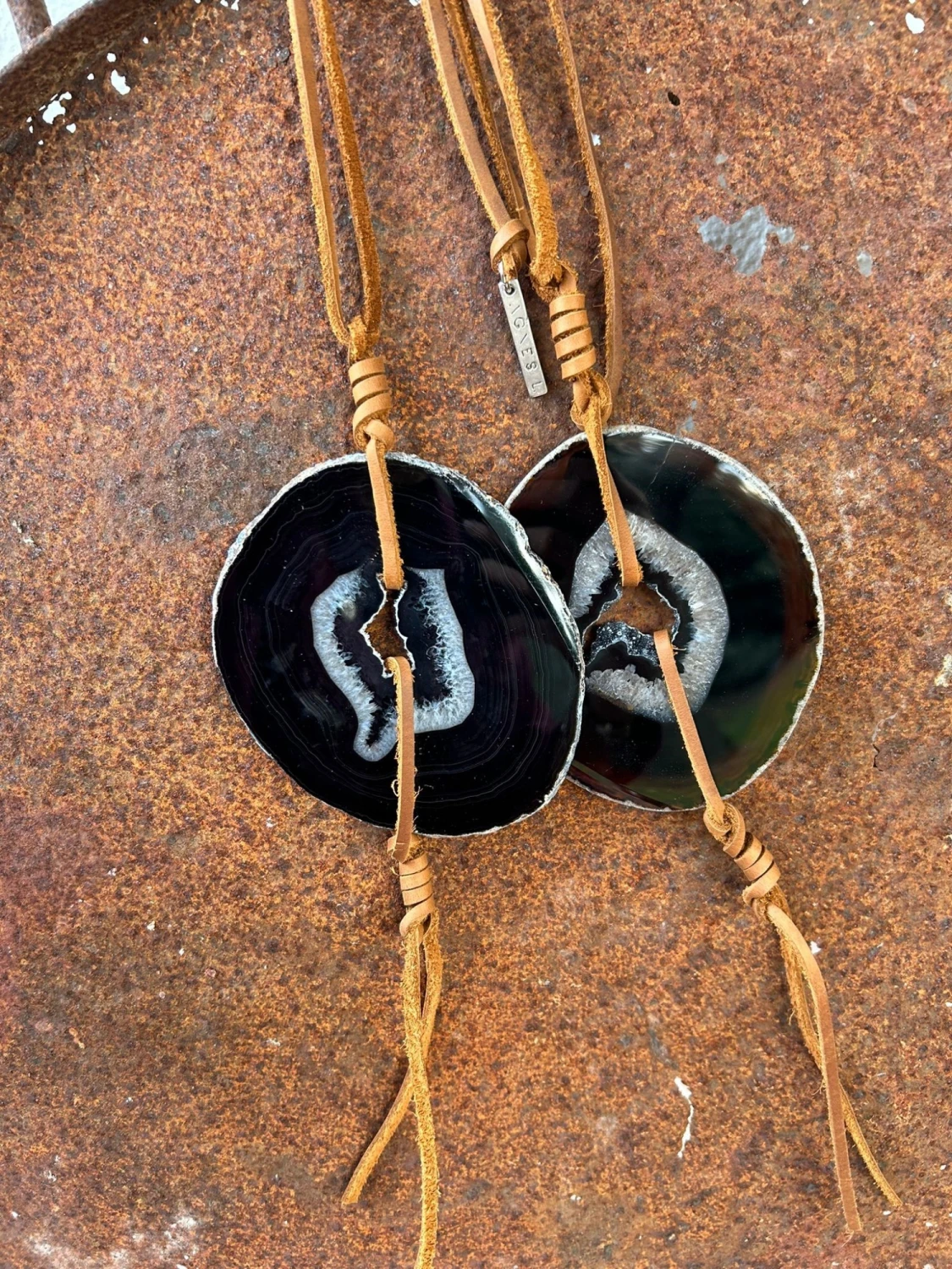 Simple Ágata Necklaces