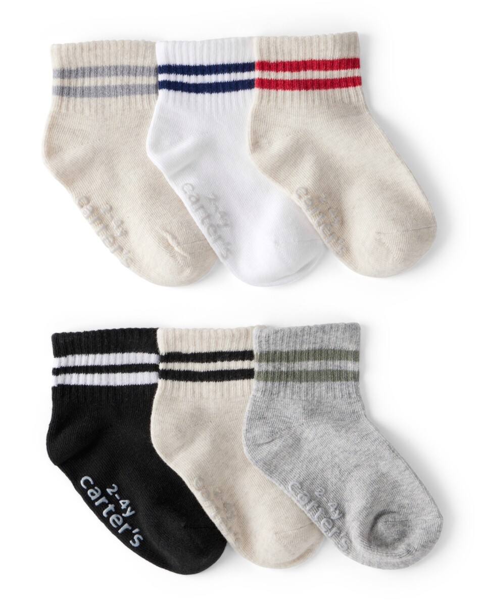 Pack seis pares de medias tobilleras de viscosa 