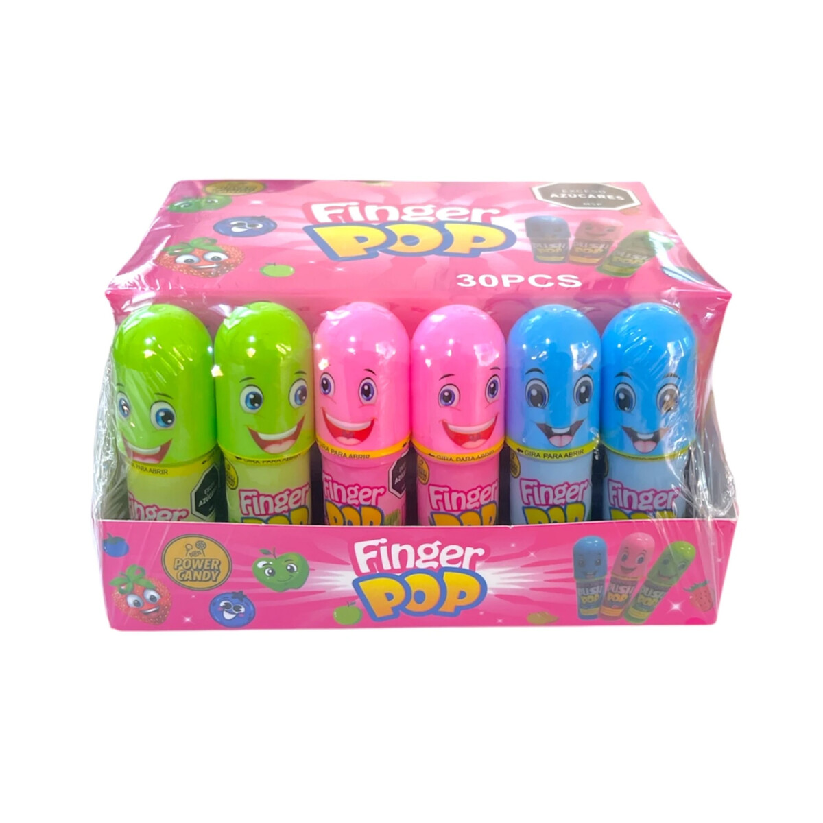 CARAMELO FINGER POP DEDOS - Display 30 Unidades 240 Grs. 