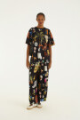 PANTALON ESTAMPADO Negro