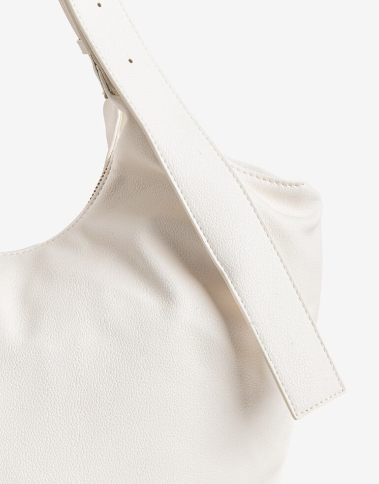 Saca Saca Con Doble Asa De Hombro Regulable - Blanco Crudo