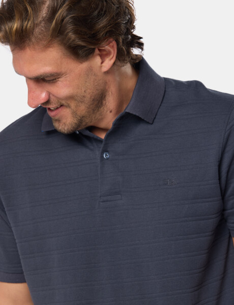 REMERA POLO LISA Azul